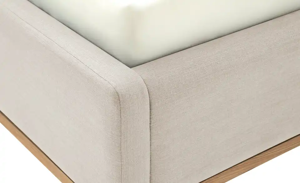 Polsterbettgestell Merla Beige 160 cm