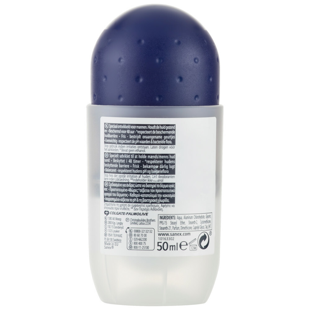 Sanex Deodorant Roller Men Active Control50 ml