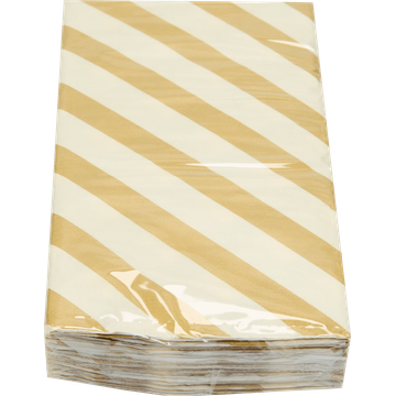 HEMA Servetten Diner Gouden Streep 20 Stuks