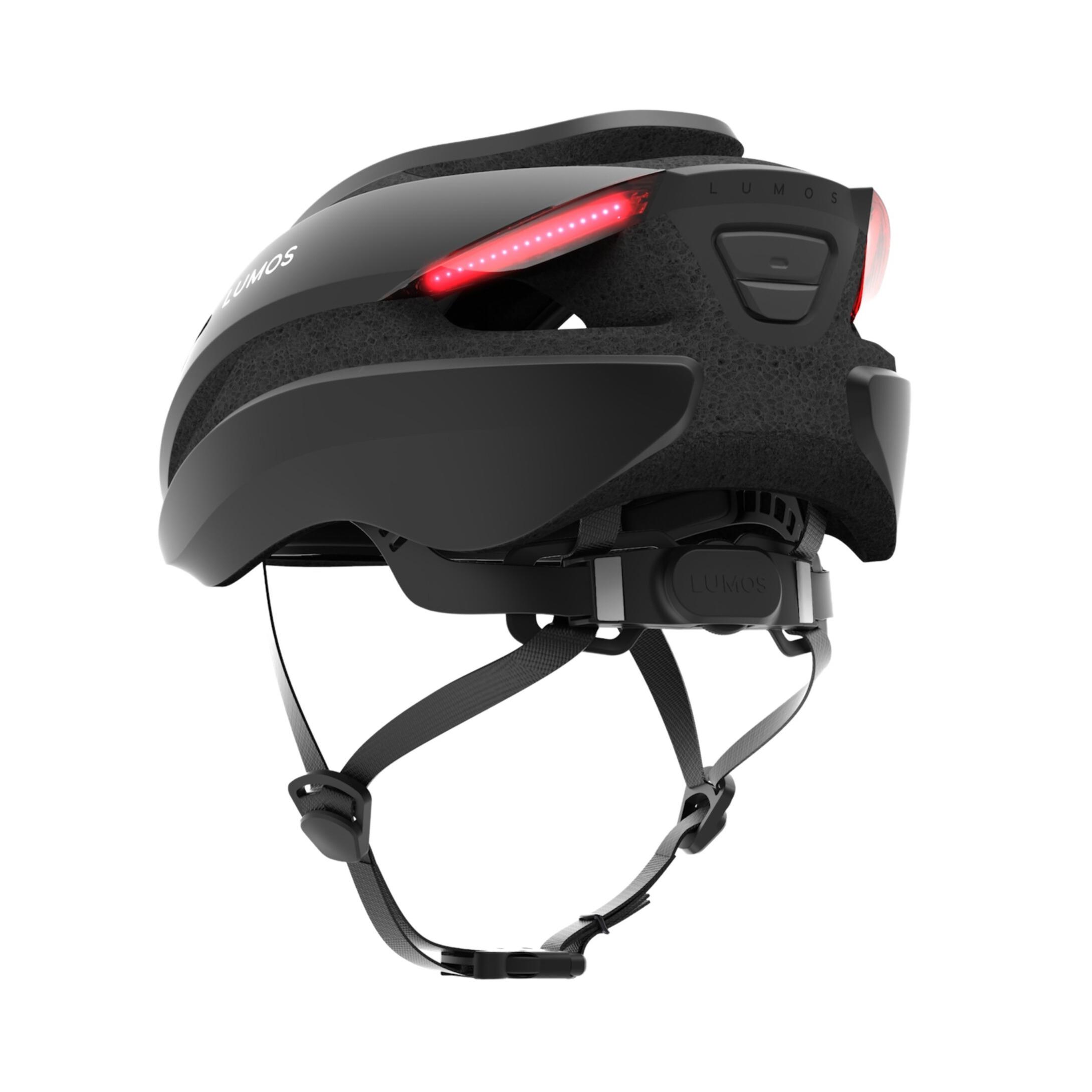(Gr. XL) Ultra Mips Verstellbarer Fahrrad Helm Velo Kopf Schutz mit Front- und Rücklicht / Blinkerfunktion - Schwarz