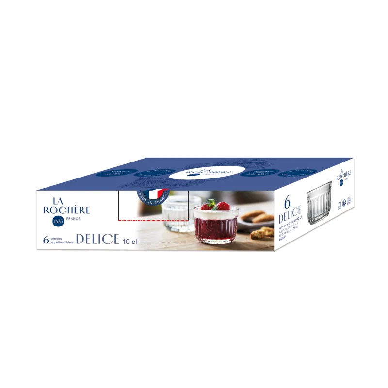 Lot de 6 mises en bouche 10cl, DELICE La Rochère