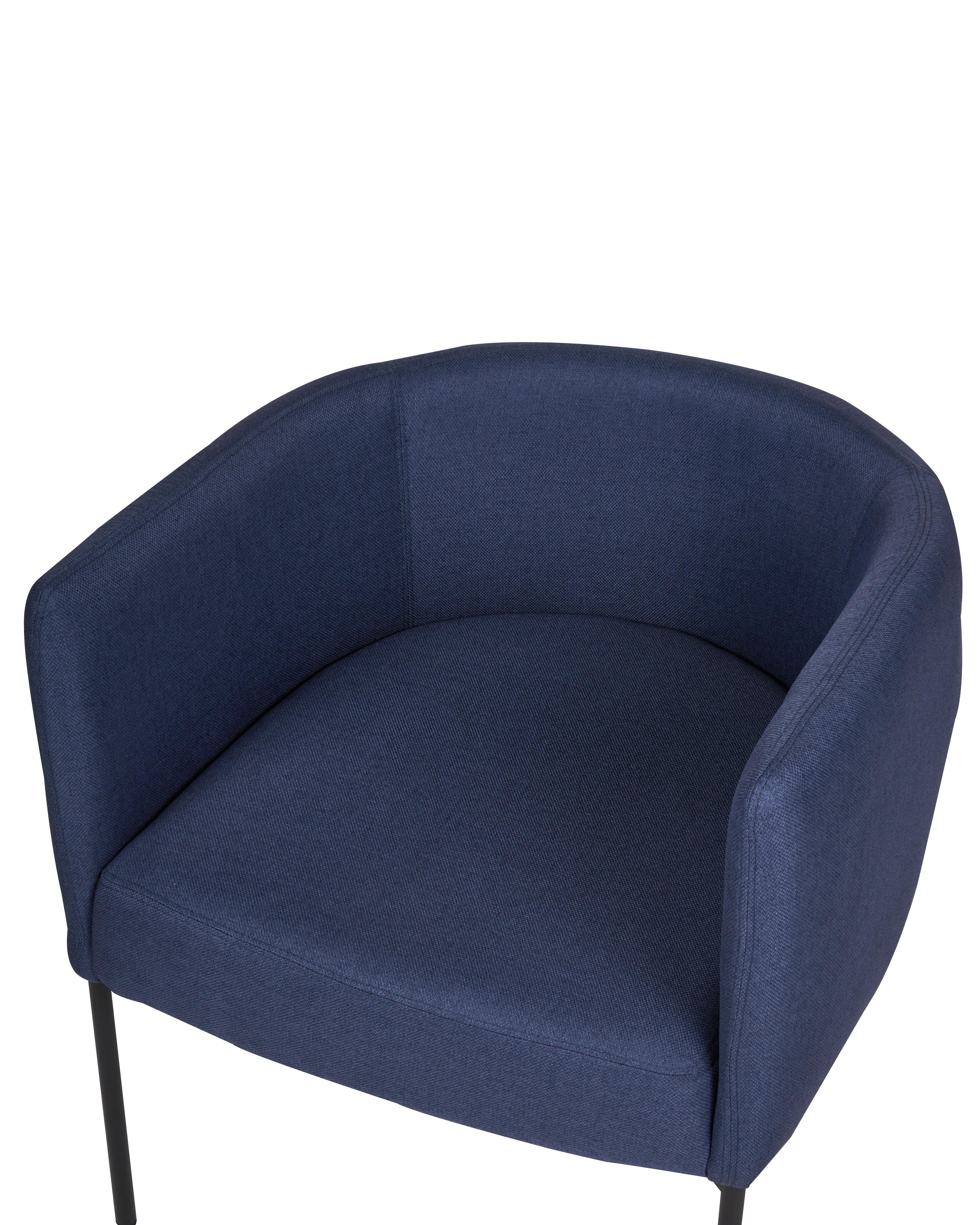 Fauteuil MALMOS Stof Donkerblauw