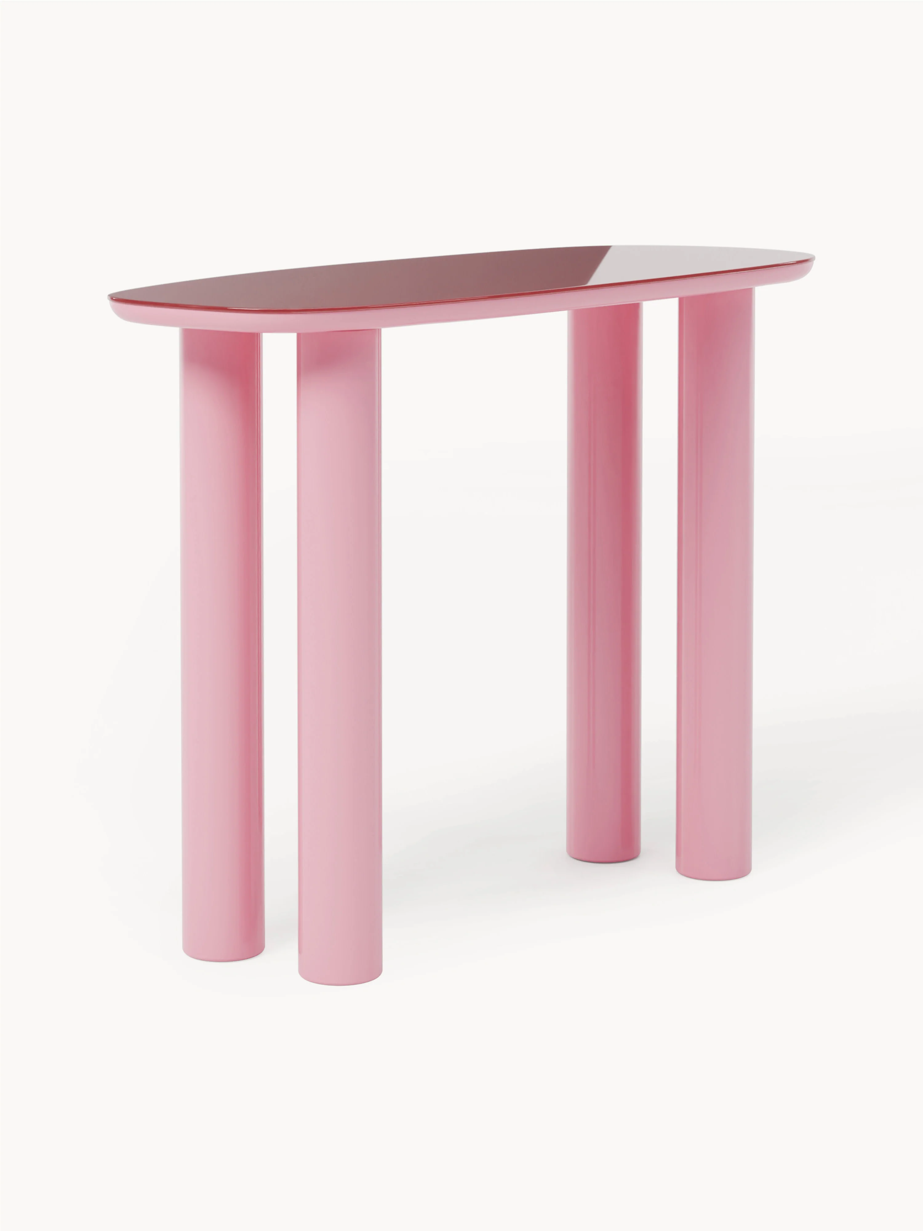 Wandtafel Beni met glazen tafelblad 1