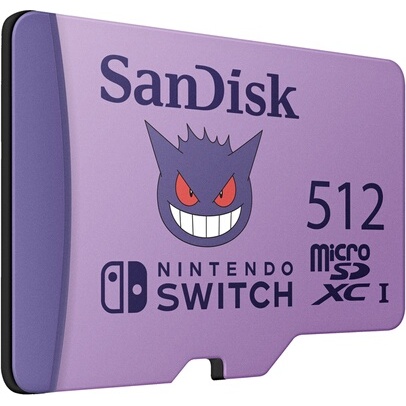 Carte mémoire micro SD Sandisk Nintendo Switch System Pokemon 512Go