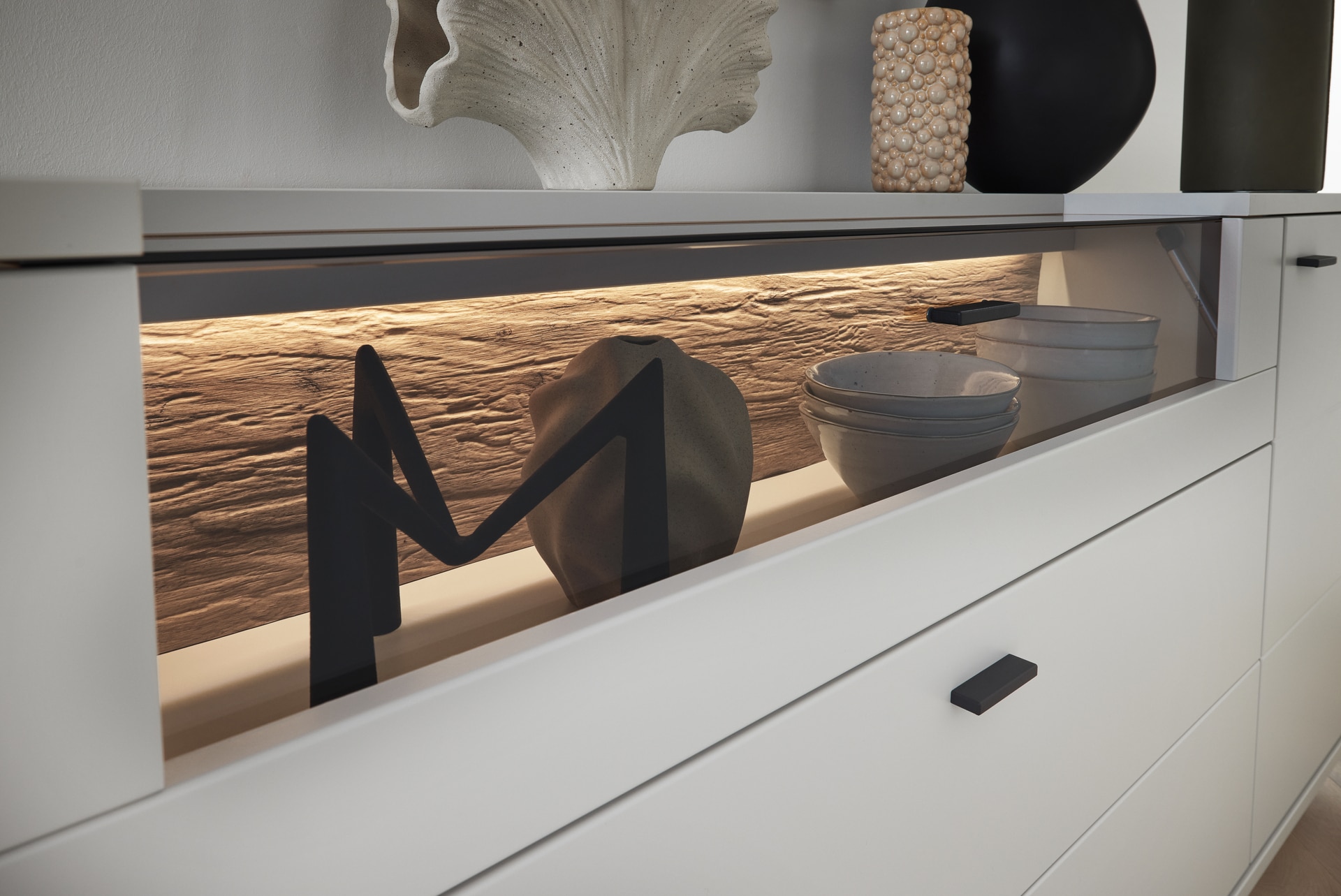 CASAVANTI Sideboard LISSABON modern white 165 x 84 cm
