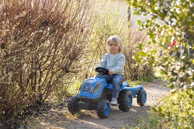 Smoby  Farmer Traktor XL + Tilhenger, Blå