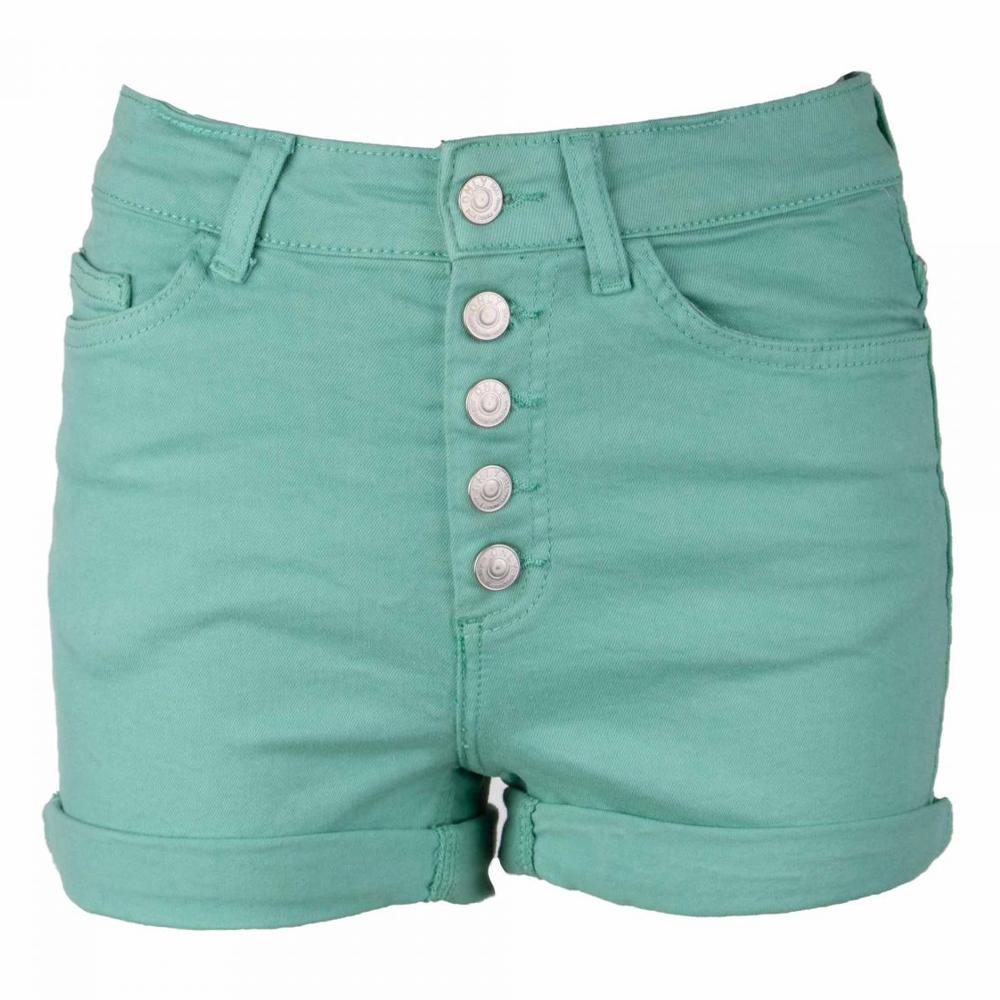 Only Short Turquoise Femme Only Outch Hw Button