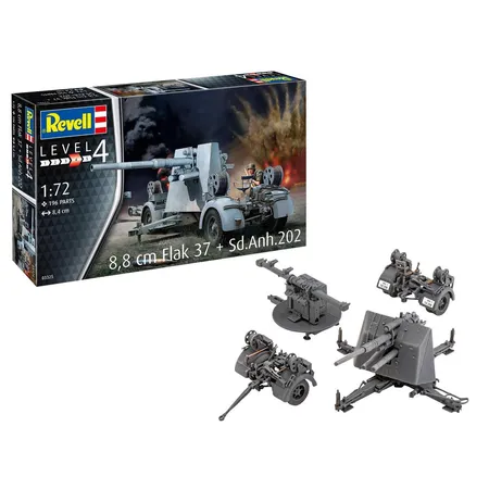 Revell 8,8 cm Flak 37 + Sd.Anh.202