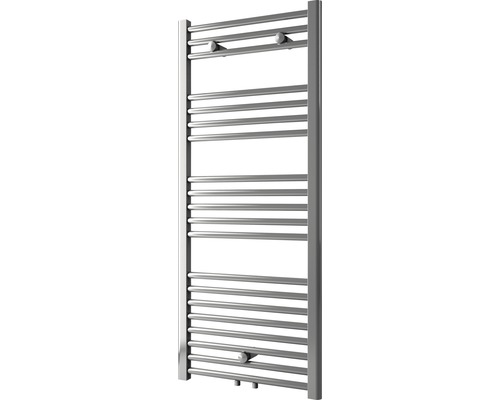 Sanotechnik Bari designradiator, recht, 1188x600 mm, chroom, met middenaansluiting