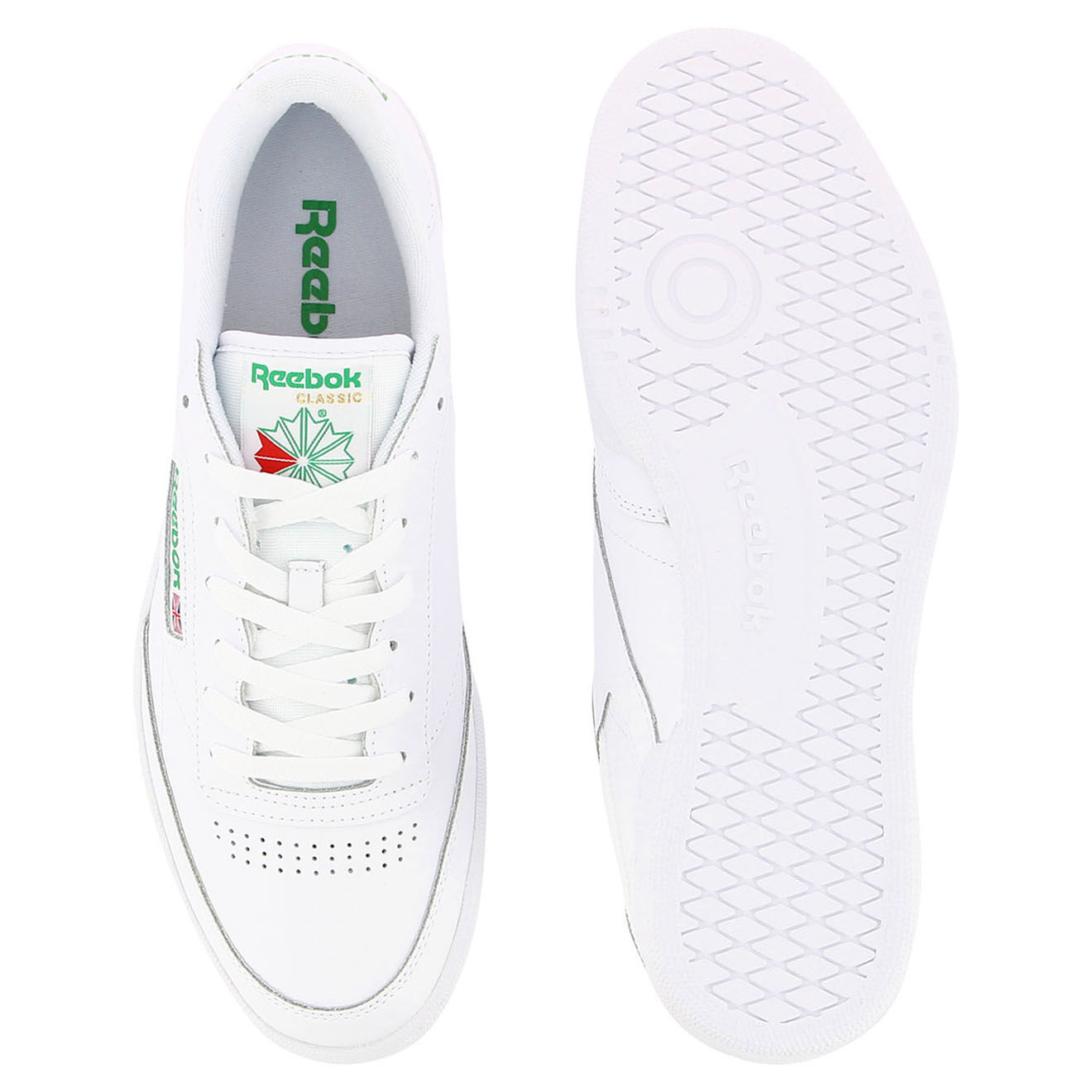 Reebok Baskets en Cuir Club C 85 blanches