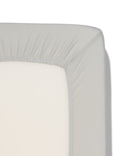 drap-housse jersey 140x200 gris clair