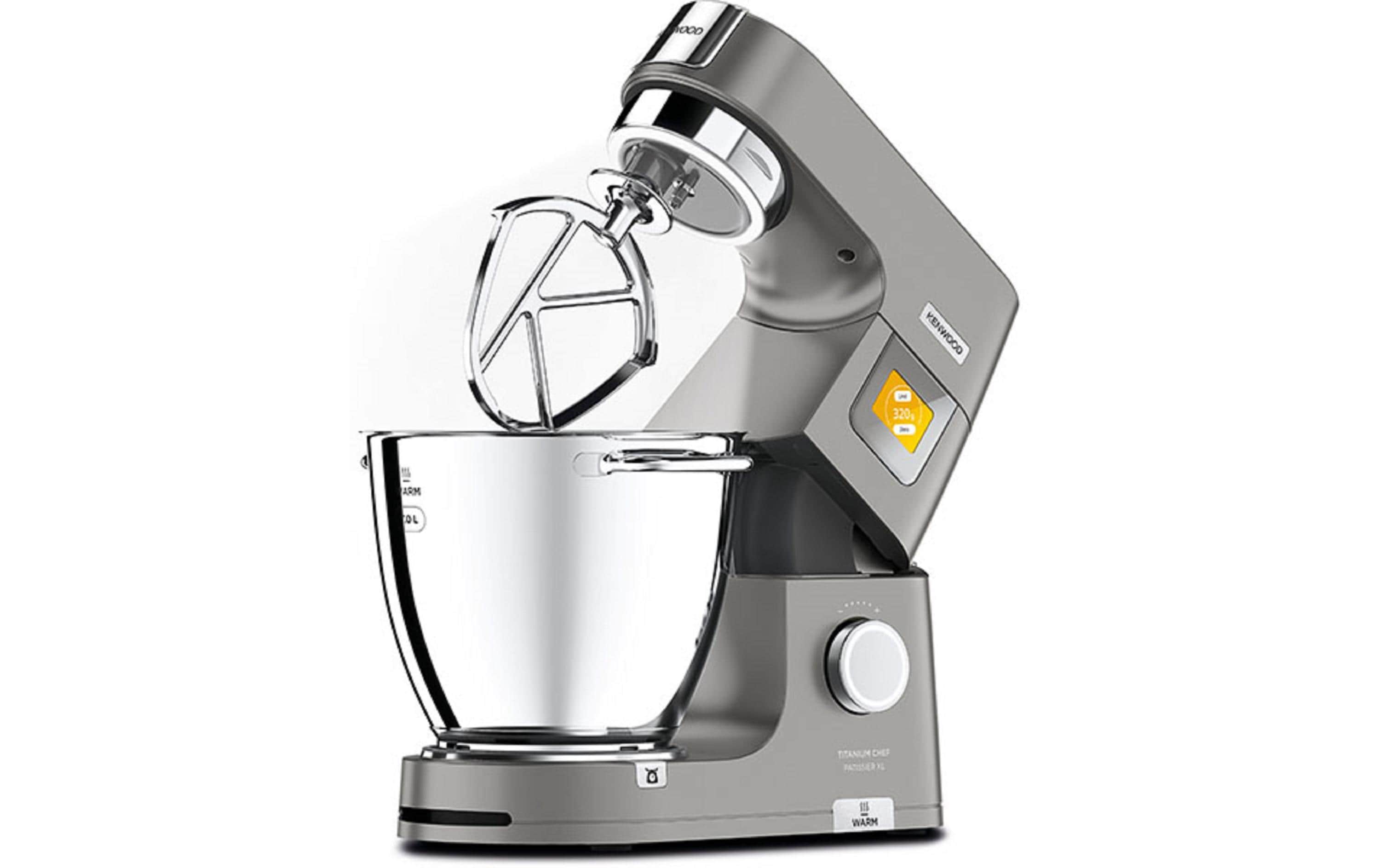 Küchenmaschine Titanium Chef Patissier XL Silber<br>Vielseitiges Küchengerät mit Wärm- und Wiegefunktion