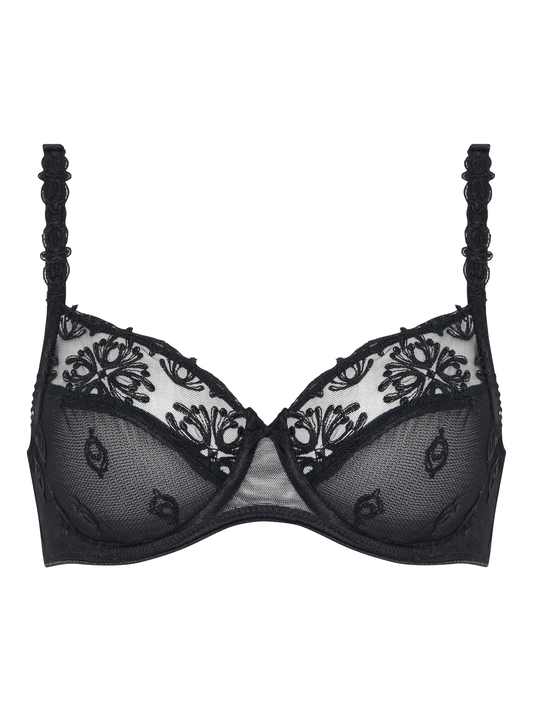 CHAMPS ELYSEES - Soutien-gorge emboîtant broderie italienne | Noir