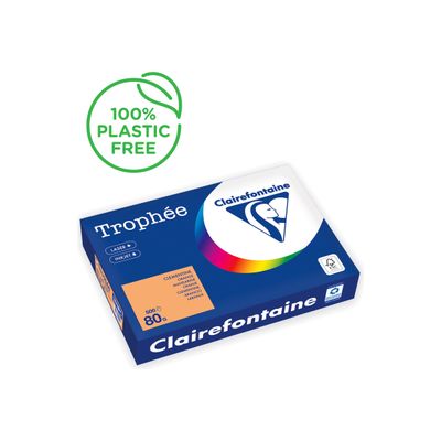 Clairefontaine Trophée -Papier - orange - A4 (210 x 297 mm) - 80 g/m² - Ramette de 500 feuilles