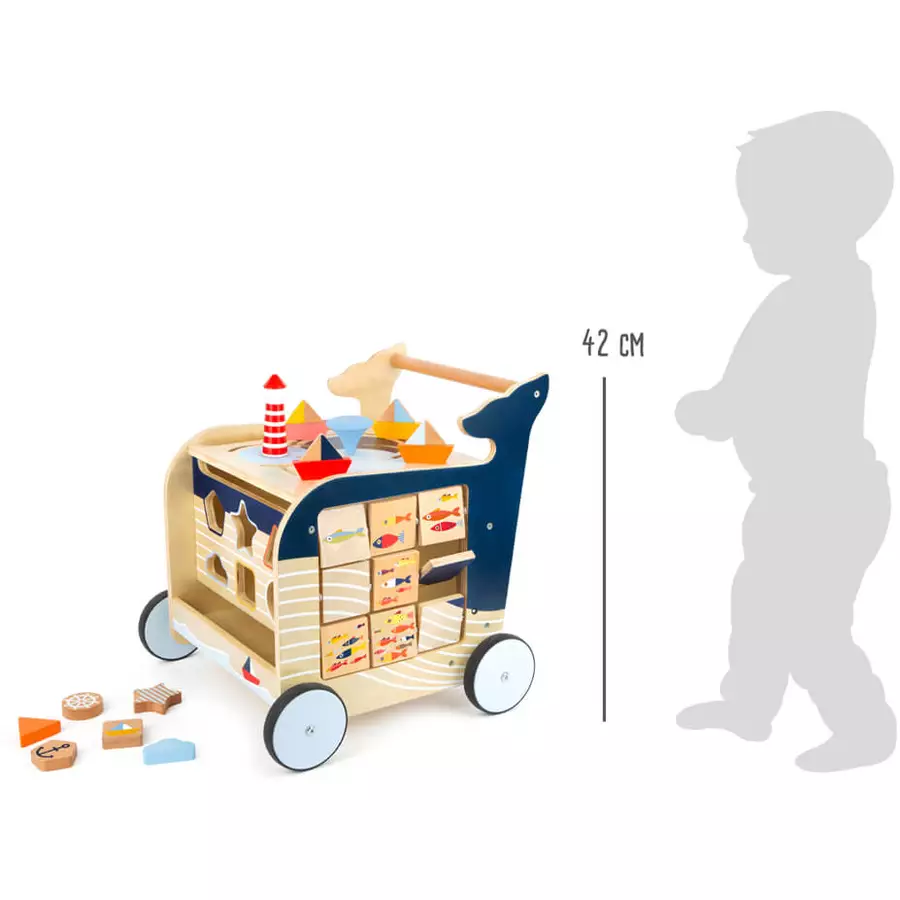 small foot® Lauflernwagen Wal