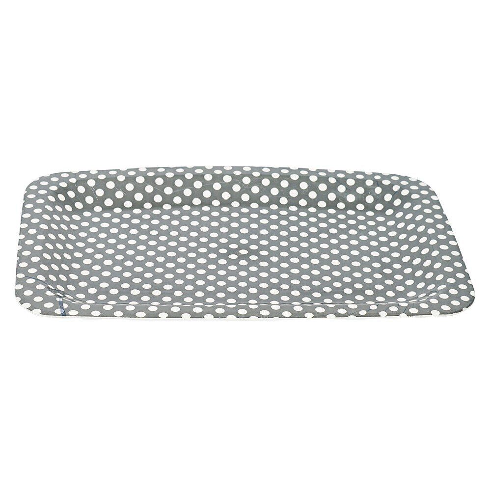 Plateau en plastique à motif pois