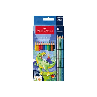 Faber-Castell Colour Grip - 13 crayons de couleur - t-rex