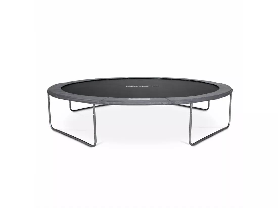 Trampoline rond Ø 430cm gris avec son filet de protection - Vénus - Trampoline de jardin 430cm 4m| Qualité PRO. | Normes EU