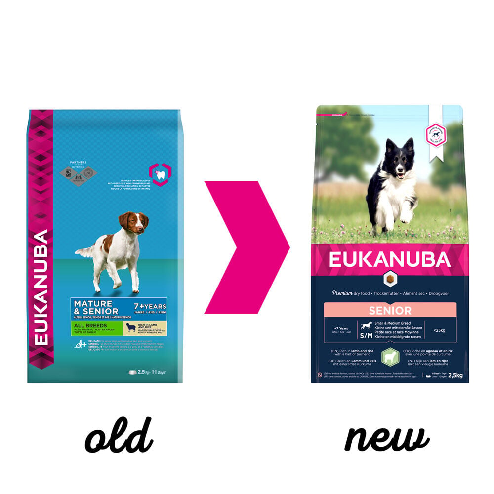 Eukanuba Dog Mature & Senior - Hondenvoer - 2.5 Kilogram - gevogelte, lam, rijst