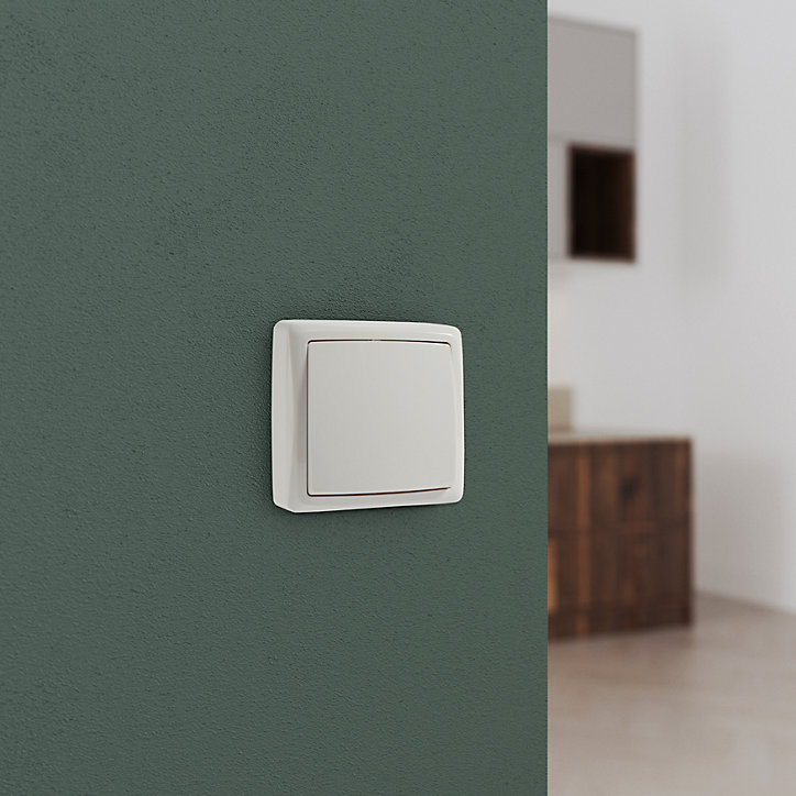 Interrupteur poussoir monobloc Jacobsen Sigurd blanc complet