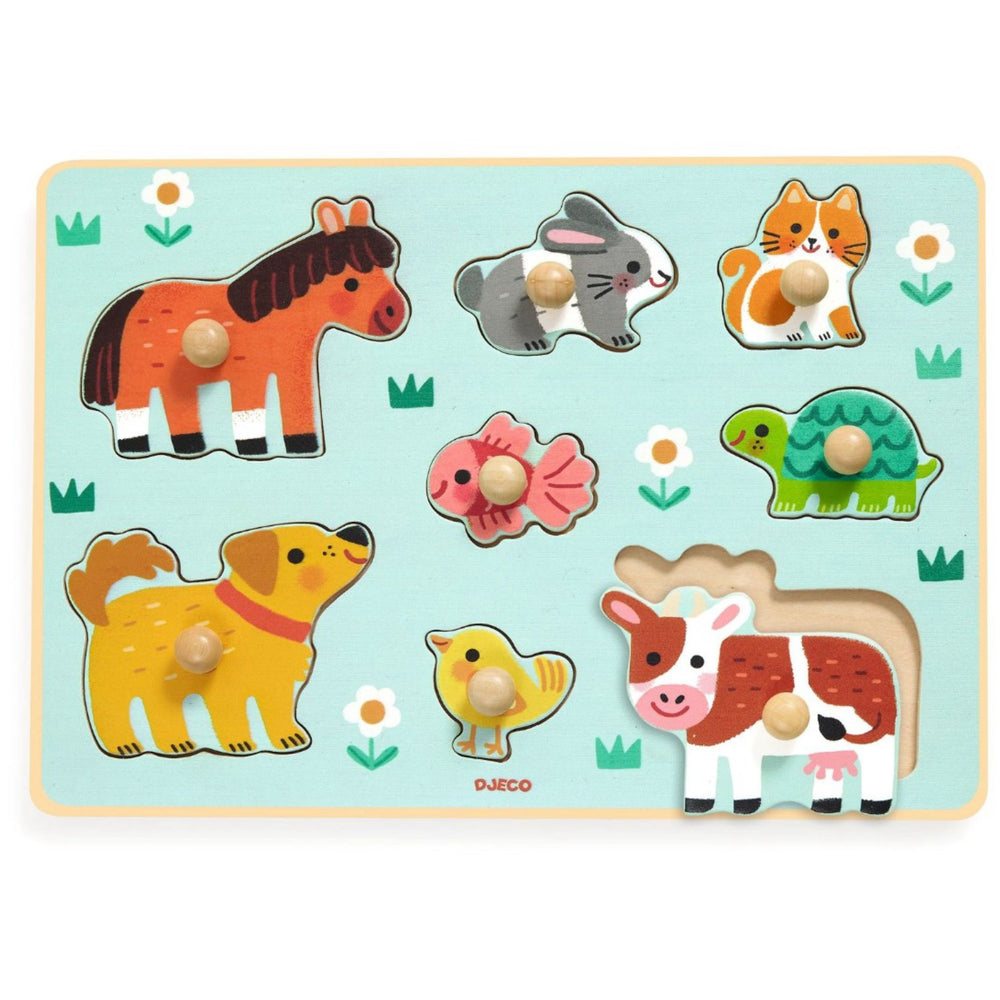 Køb Djeco Dog'N'Co, Knoppuslespil