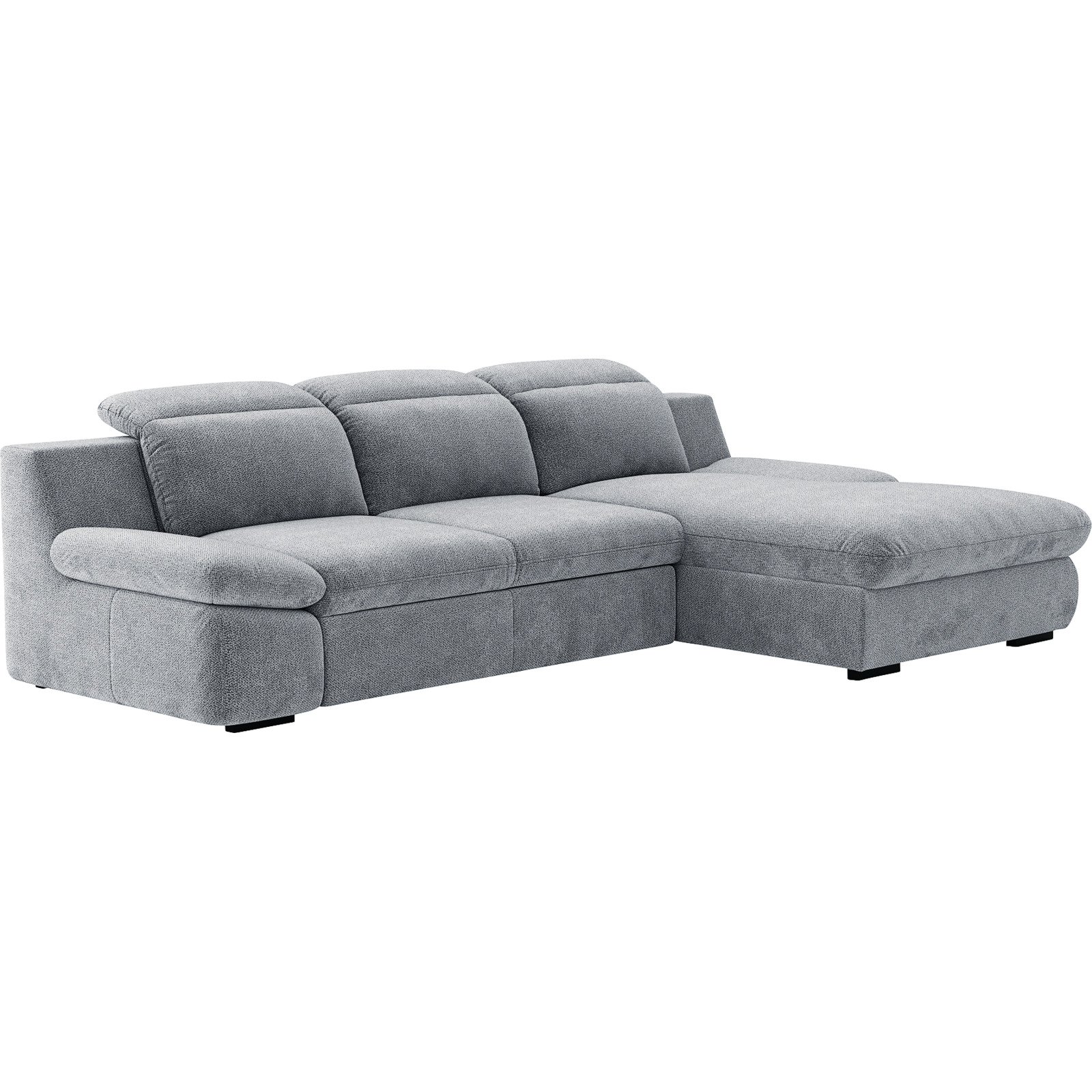 Ecksofa Lorena Stoff, Recamière rechts