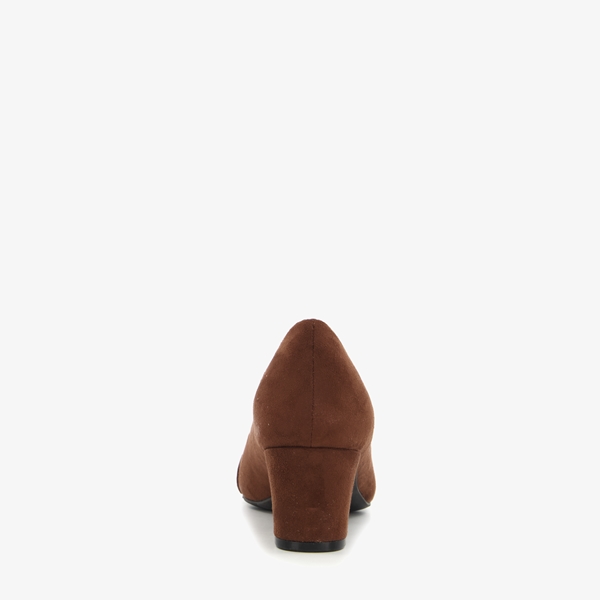 Nova dames pumps met gesp donkerbruin