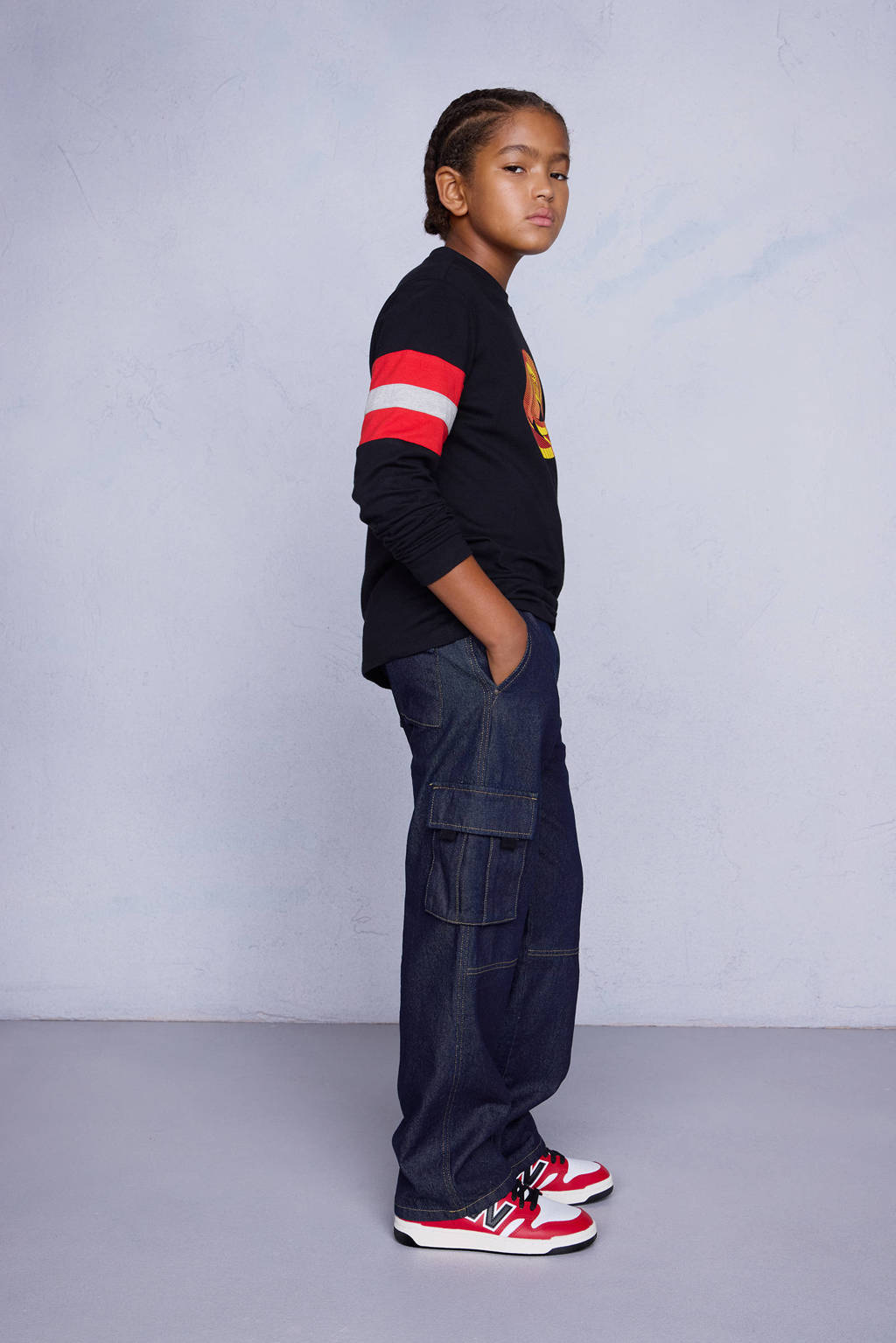 Coolcat Cargobroek Damian Donker Blauw