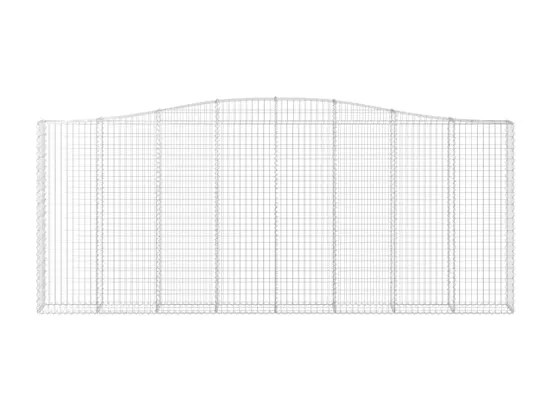 Paniers à gabions arqués 5 pcs 400x30x160-180 Fer galvanisé