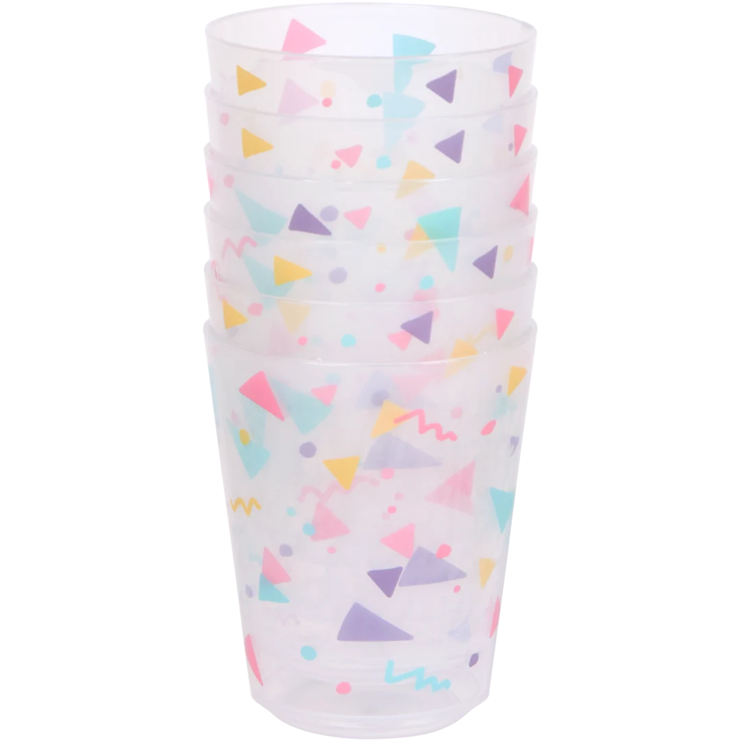 Herbruikbare bekers 6 stuks | 230 ml | diverse kleuren