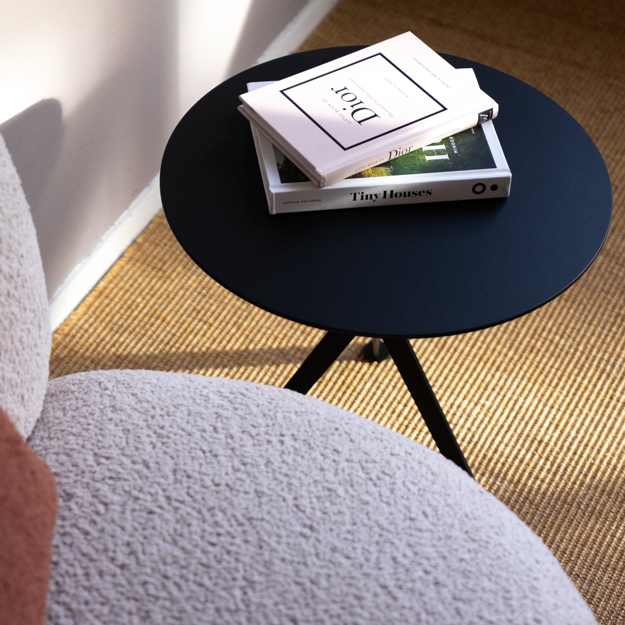 Spinder Design bijzettafel Daley Low - Zwart - Ã 38