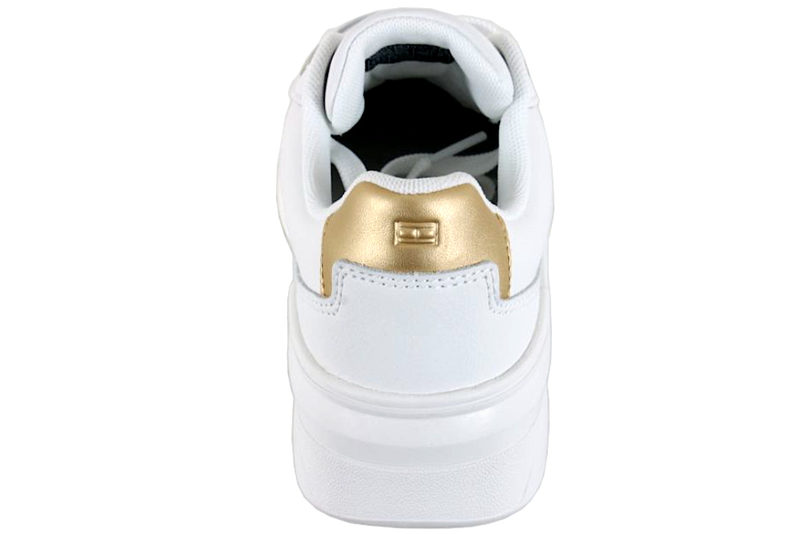 TOMMY HILFIGER ESSENTIEL BASKET SNEAKER GOLD WHITE