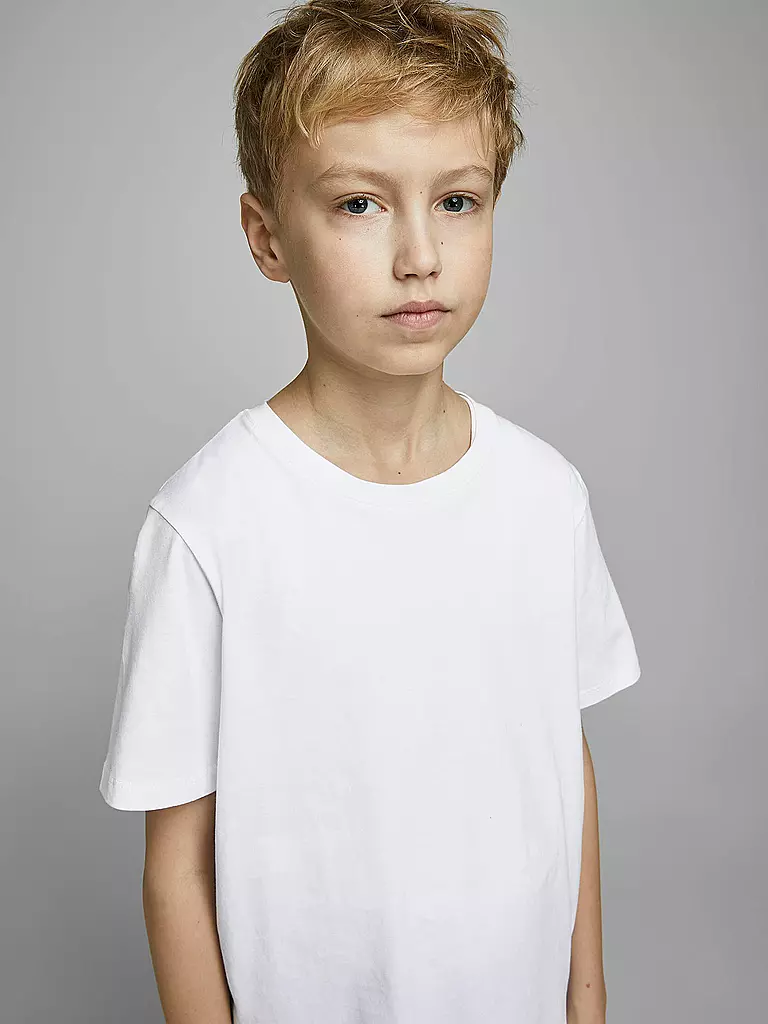 JACK & JONES Jungen T-Shirt JJEORGANIC weiss