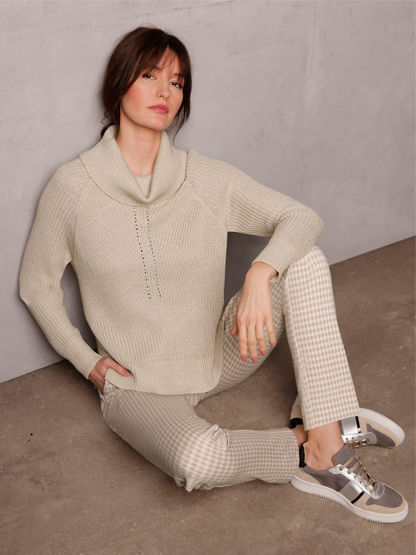CREATION L PREMIUM Rollkragenpullover »Viskose-Merino-Pullover«