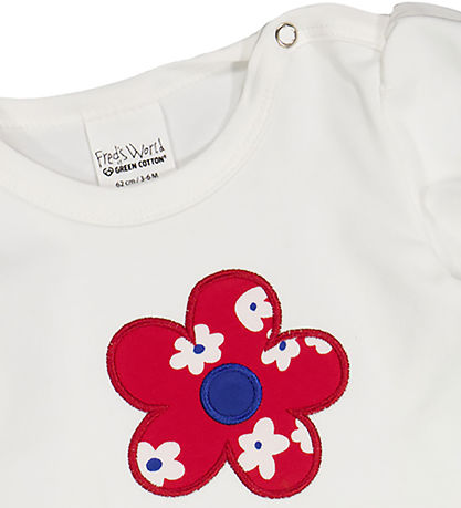 Freds WoRød Body k/æ - Gladly Puff - White