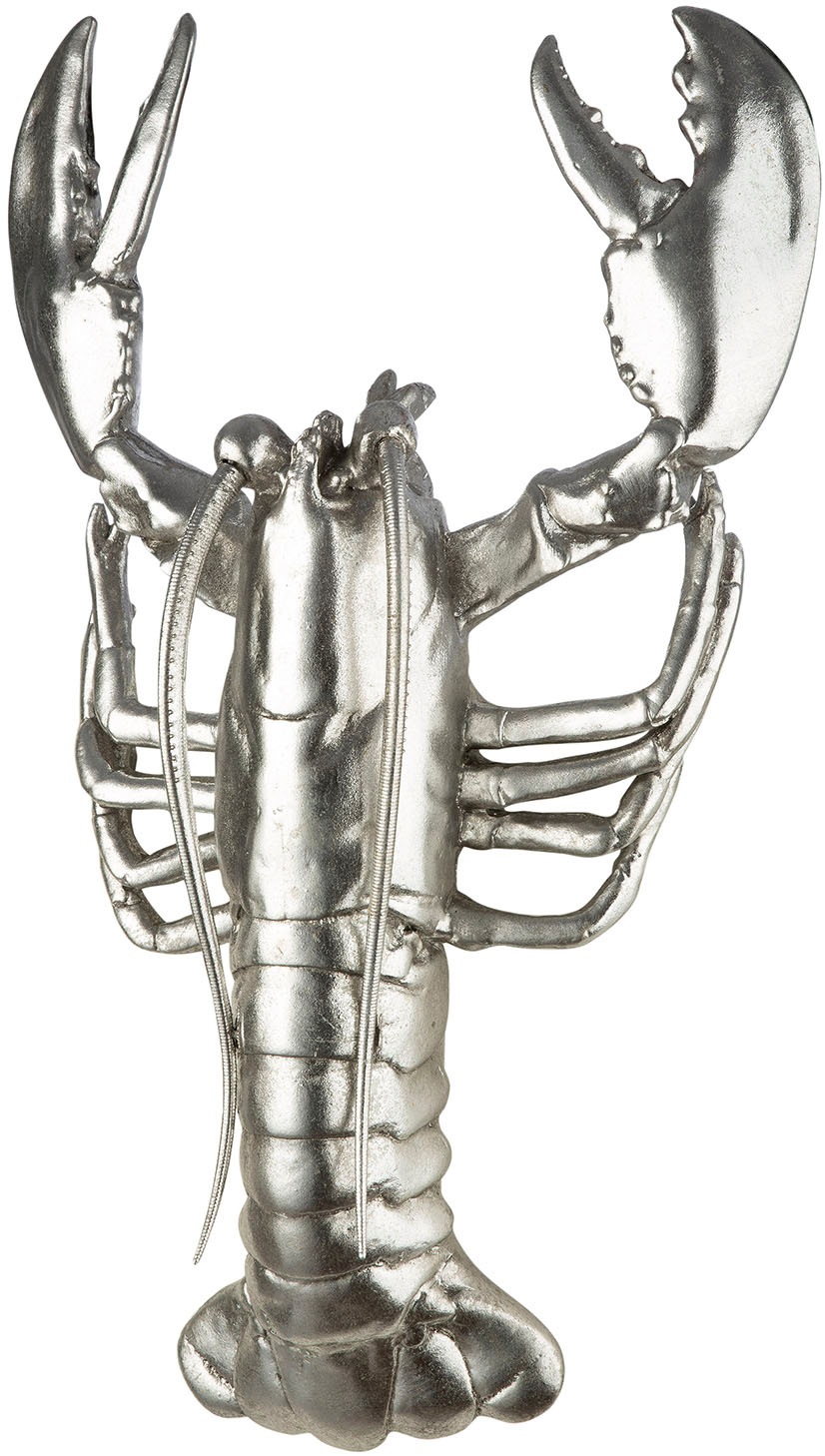 GILDE Tierfigur »Figur; Wandobjekt Hummer Lobster silberfarben H. 41,5 cm«