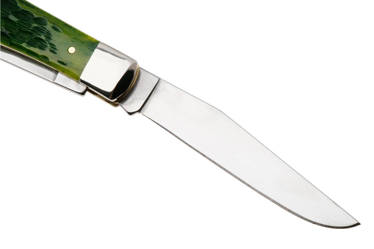 Case Trapper Green Apple Bone 27860, Peach Seed Jig, 6254 SS zakmes