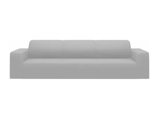 Housse extensible de canapé 4 places Gris Jersey de polyester