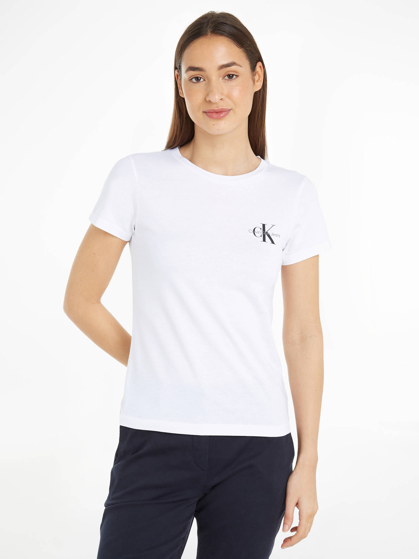 CALVIN KLEIN JEANS| Damen 2er Pack T-Shirt MONOGRAM SLIM TEE