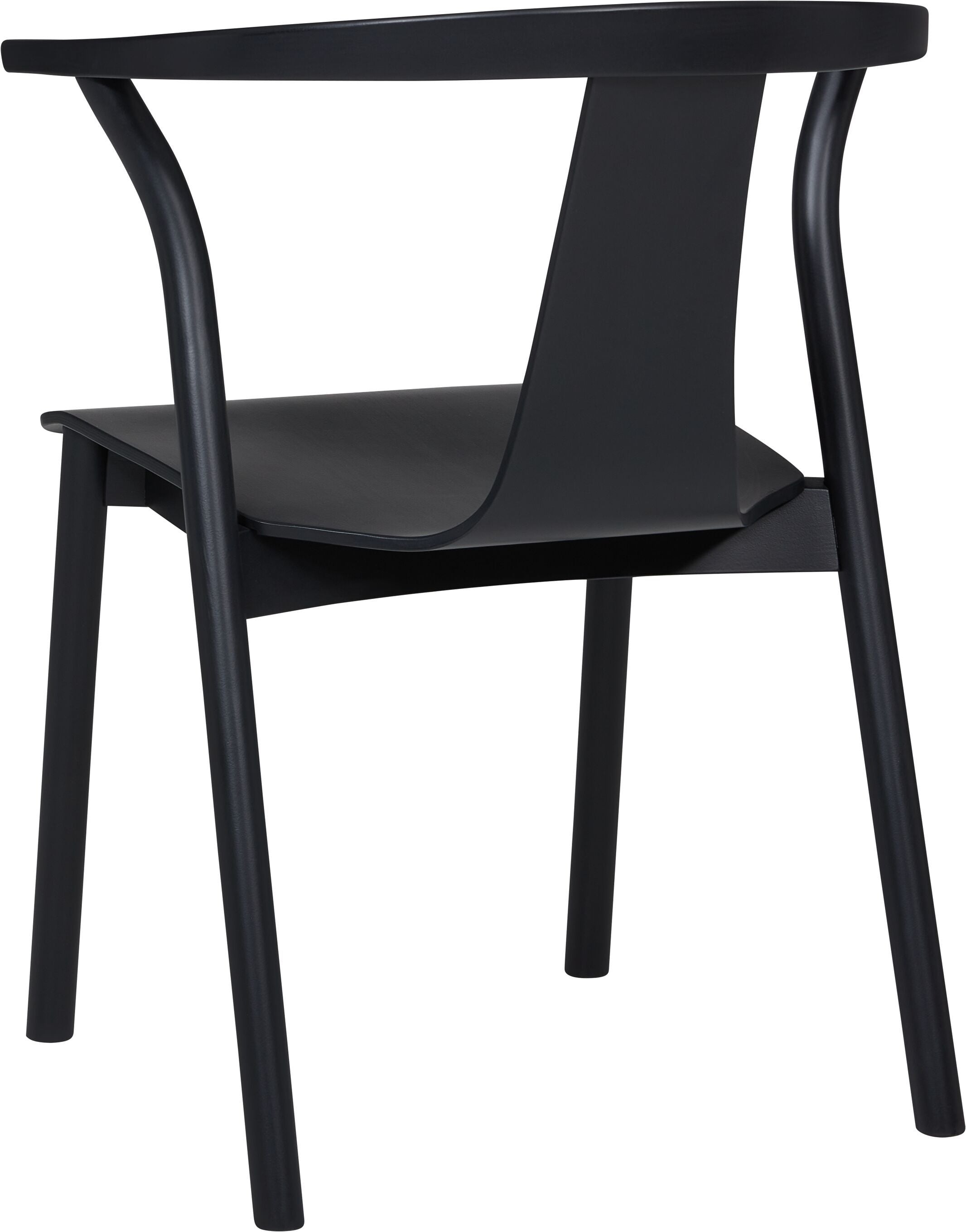 NELLO Stuhl - Schwarz / B: 62.0 cm x T: 54.0 cm x H: 77.0 cm