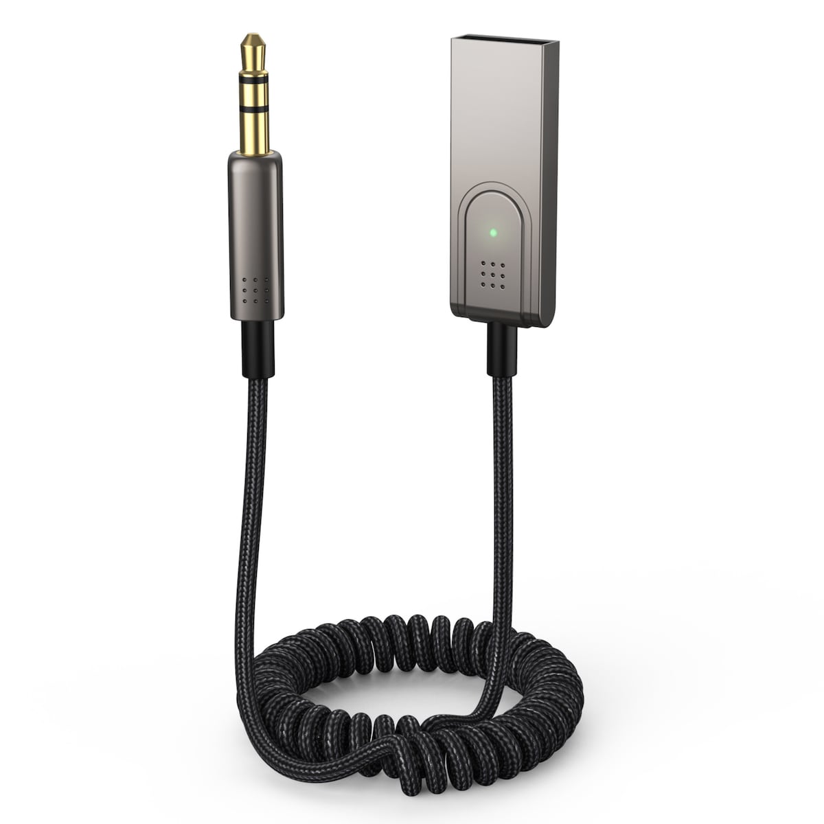 Bluetooth Aux-kabel til bilen Grå