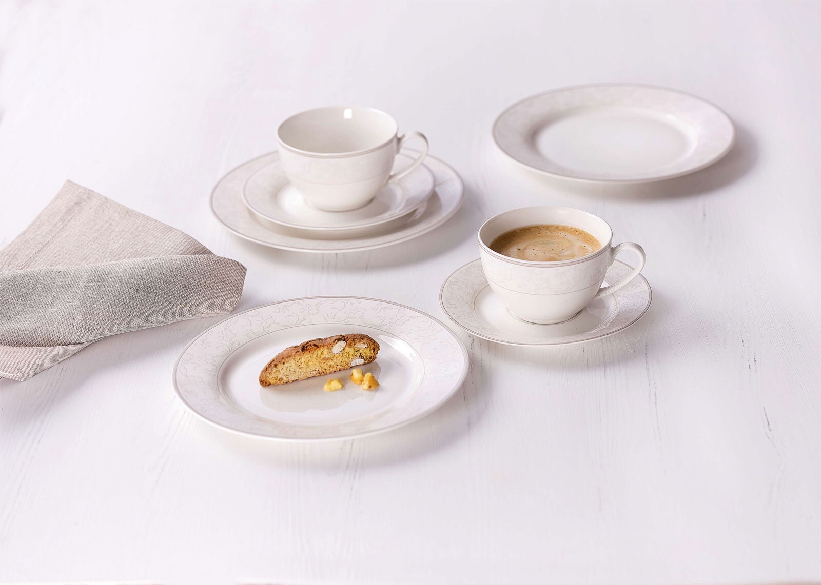 Ritzenhoff & Breker Kaffeeservice ISABELLA 18-teilig cremeweiß