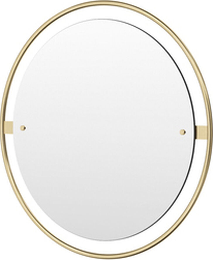 Audo Copenhagen Nimbus, Mirror Ø60, Polished Brass Guld