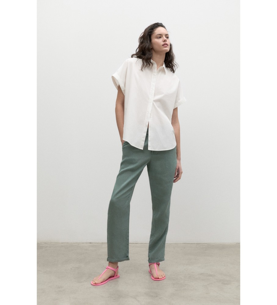 Camisa branca feminina ECOALF Isaalf