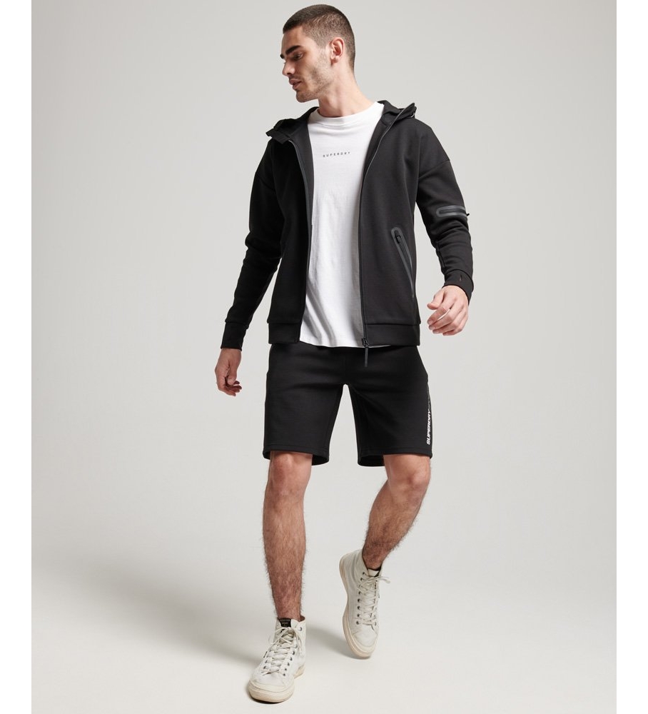 Moletom com zíper Superdry Gymtech, preto
