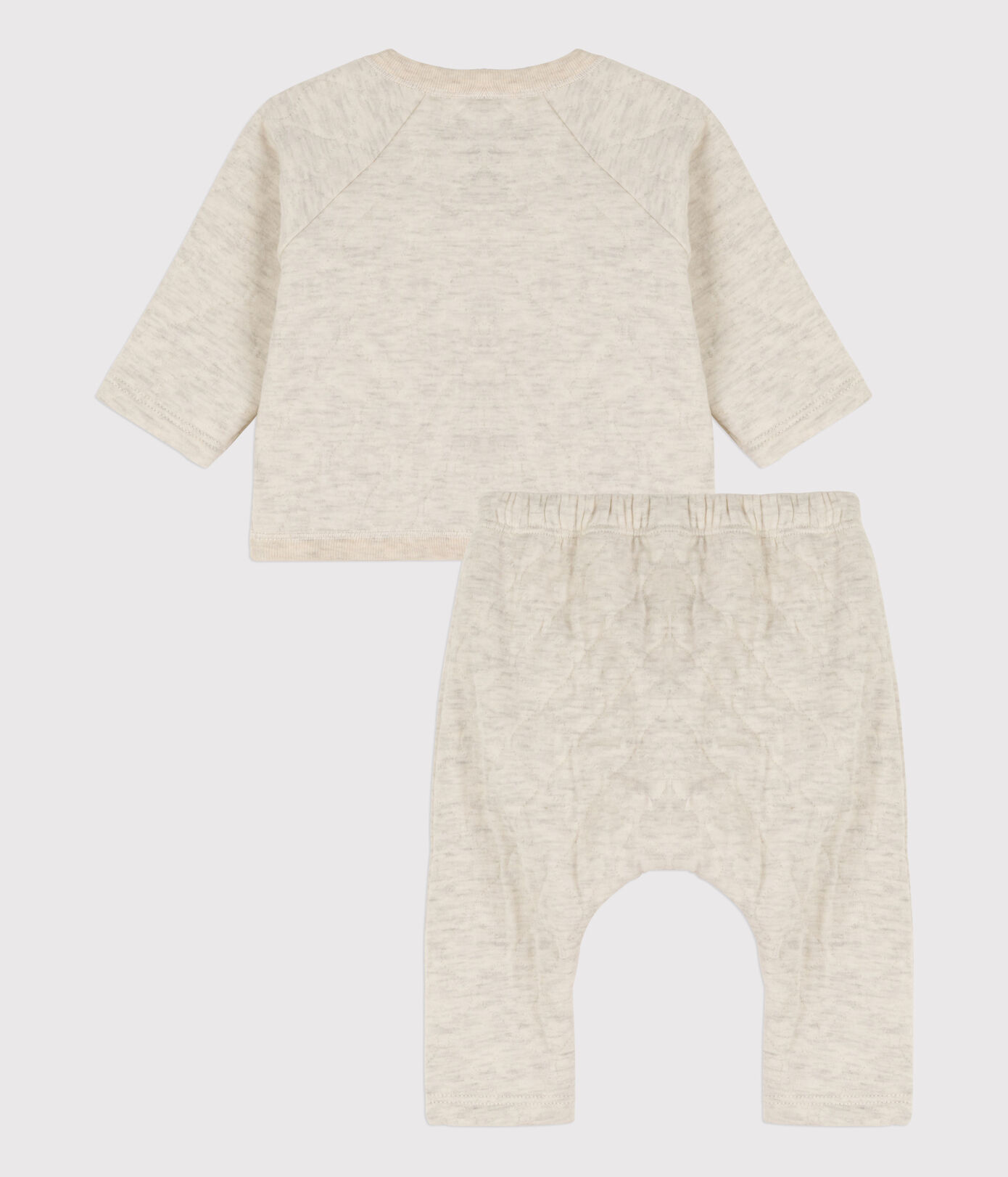 Ensemble 2 pièces bébé matelassé en coton