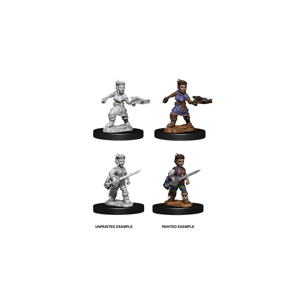 Pathfinder Deepcuts Unpainted Miniatures: Female Halfling Rogue
