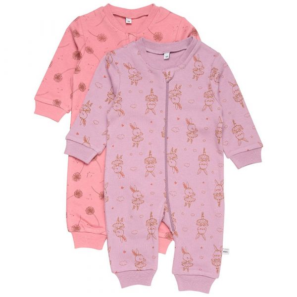Pippi 2 Pack Pyjama Rosa 12 Meses