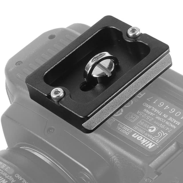 PU50 Kamera stativ monteringsplade Quick release plade til DSLR kamera Sort