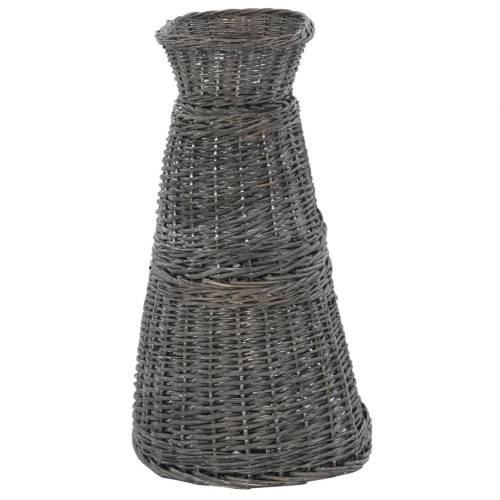 Cesto de vime cinza com almofadas para gatos